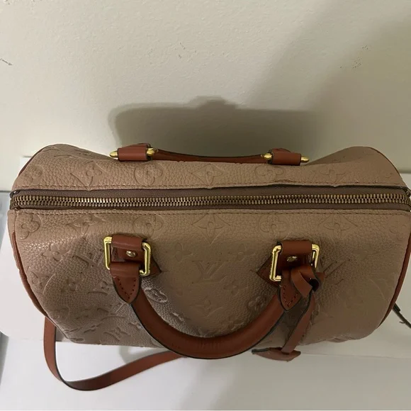 Fashion Designer Inspired Brown Beige Tan Handbag - Picture 4 of 13